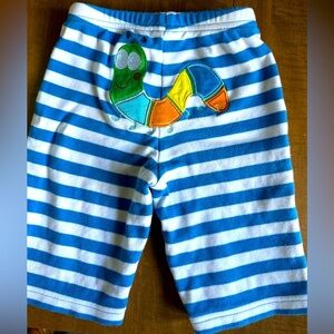 Vintage Hanna Andersson striped wiggle pants organic cotton, size 70 (6-12 mo)